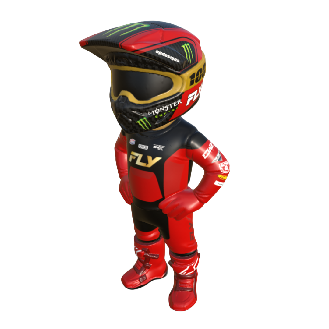 HAND SIGNED: Limited-Edition Cooper Webb Collectible Action Figure