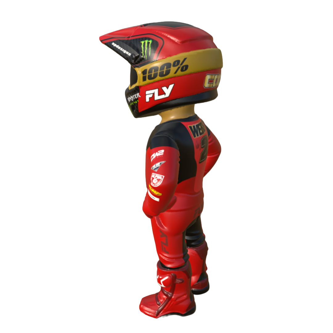 HAND SIGNED: Limited-Edition Cooper Webb Collectible Action Figure
